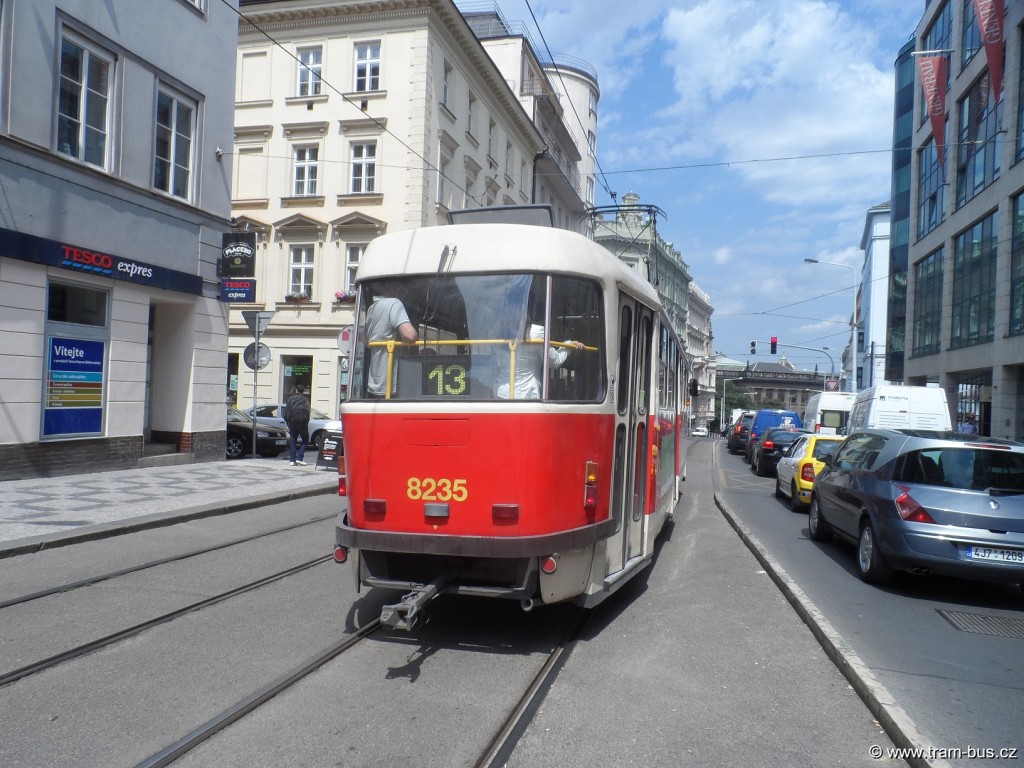 linka 13 Tatra T3R.P Muzeum 2014