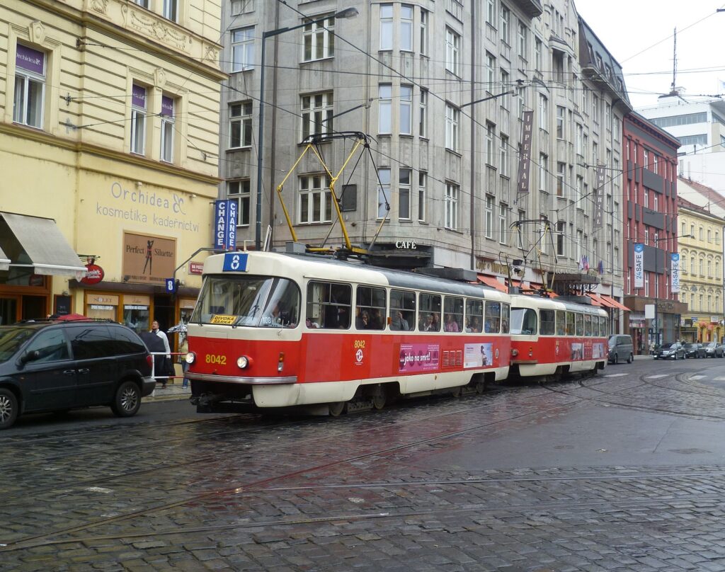 4278 - linka 8 Náměstí Republiky DPP Tatra T3M 8042