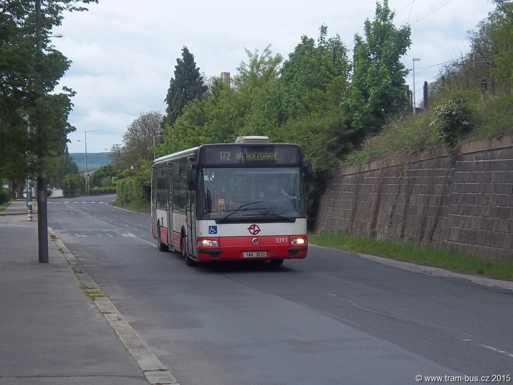 172 Citybus 3393 Závodiště Chuchle 2015