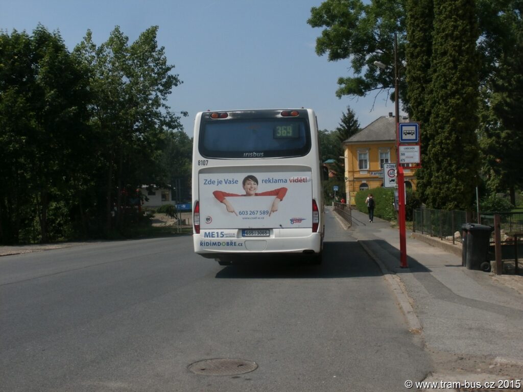 3998 - linka 369 Liběchov ČSAD SČ Iveco Crossway 12M 8107