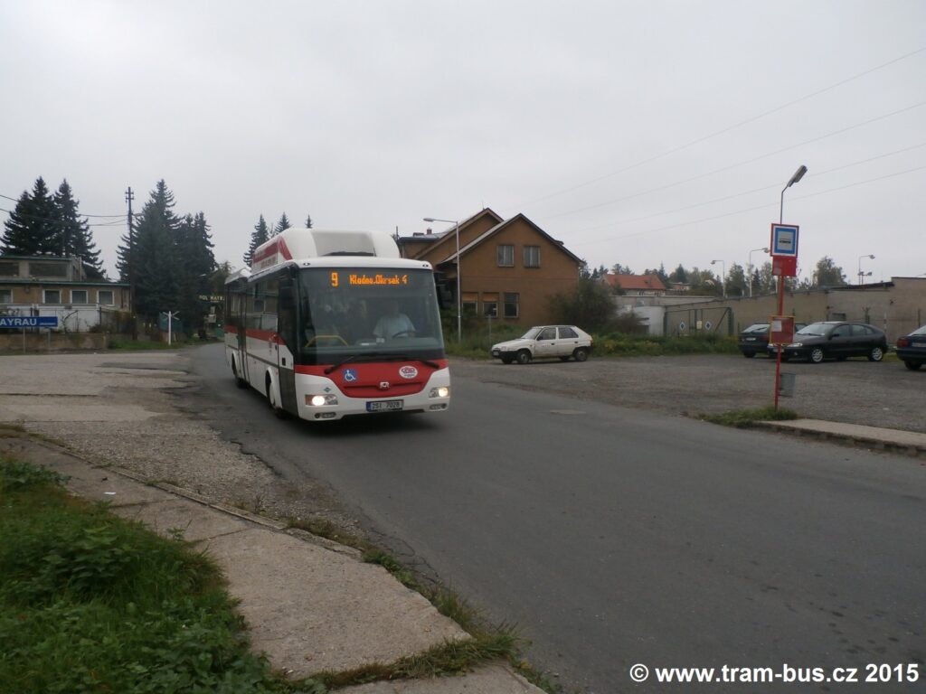 054 - linka 9 Vinařice,,důl Mayrau ČSAD MHD Kladno SOR CNG 10.5 2SI 7028