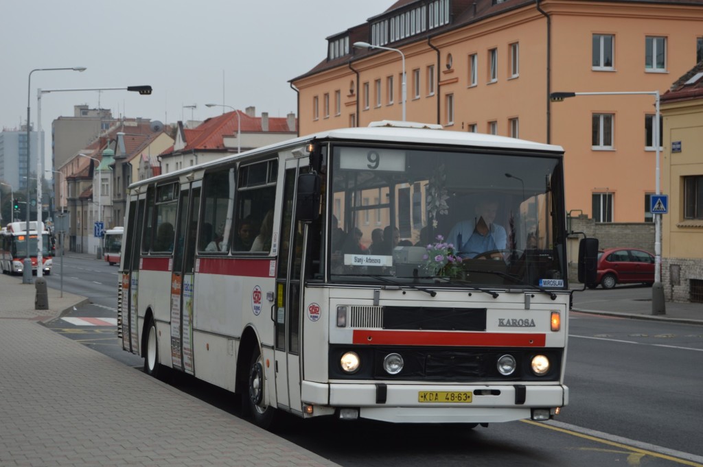 linka 9 Kladno,,Gymnasium ČSAD MHD Kladno Karosa B732 KDA 4863