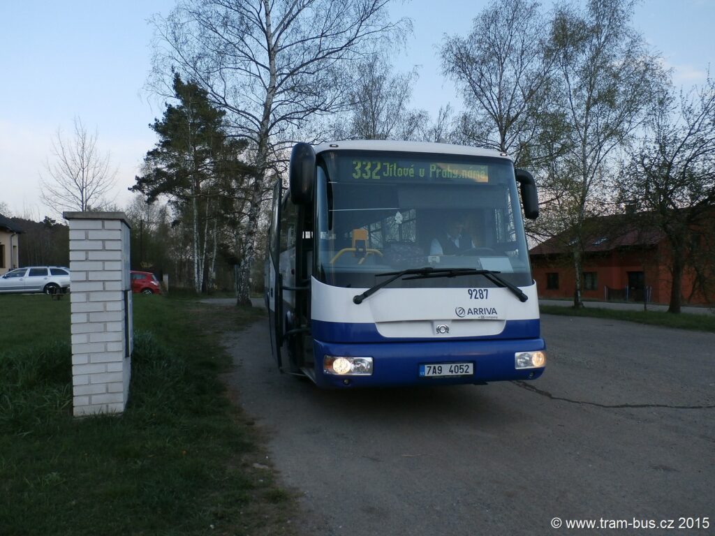 3756 - linka 332 Kamenice,Prosečnice Arriva Praha SOR C 12 7A9 4052