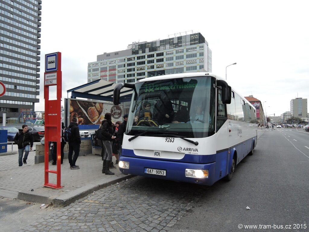 5047 - linka 332 Budějovická Arriva Praha SOR CN 12 9263